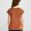Kamelbrun t-skjorte med "Support your local planet" - 100 % økologisk bomull » Etiske & økologiske klær » Grønt Skift