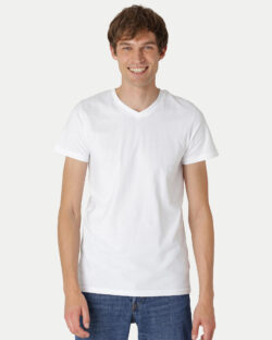 Neutral t-skjorte med v-hals - 100 % økologisk bomull » Etiske & økologiske klær » Grønt Skift