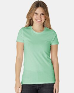 Mintgrønn slightly fitted t-skjorte - 100 % økologisk bomull » Etiske & økologiske klær » Grønt Skift