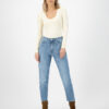 MUD jeans - Mams Stretch Tapered - Old Stone jeans i resirkulert og økologisk bomull » Etiske og økologiske klær » Grønt Skift