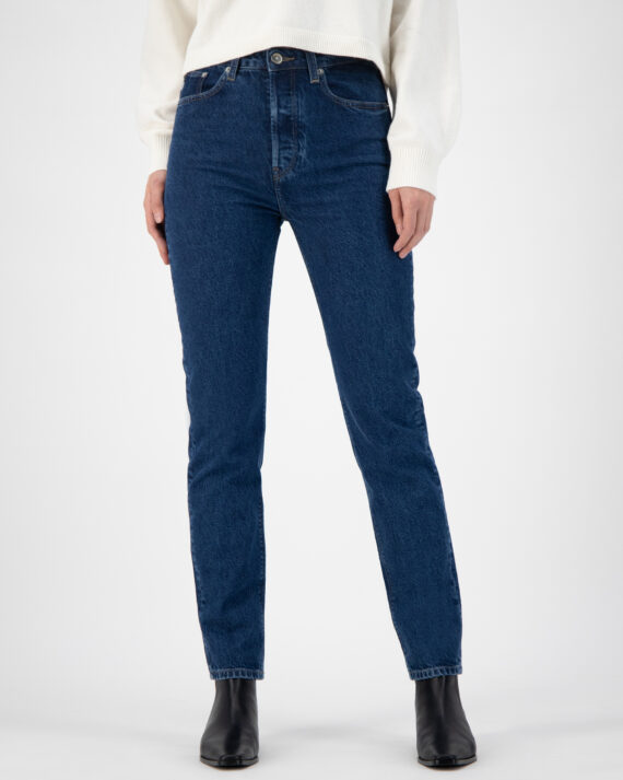 Woman-Sustainable-Denim-Piper-Straight-Stone-Indigo-Halffront