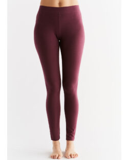 Burgunder leggings - økologisk bomull » Etiske og økologiske klær » Grønt Skift