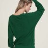 Løs grønn genser med rund hals » Etiske og økologiske klær » Grønt Skift