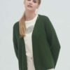 Strikket cardigan - Skogsgrønn » Etiske og økologiske klær » Grønt Skift