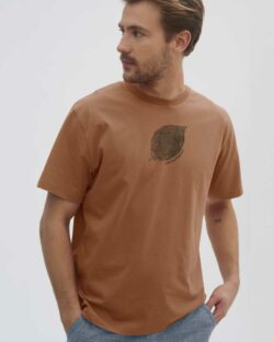 Kanelbrun unisex t-skjorte med trykk » Etiske og økologiske klær » Grønt Skift