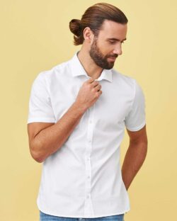 Hvit kortermet skjorte » Etiske og økologiske klær » Grønt Skift
