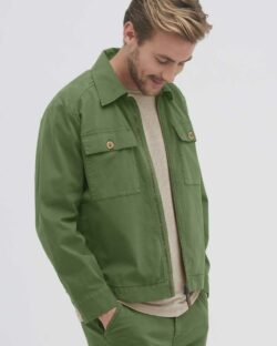 Grønn allsidig bomullsjakke » Etiske og økologiske klær » Grønt Skift