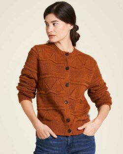 Karamellfarget strikket cardigan » Etiske og økologiske klær » Grønt Skift
