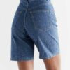 Evermind dongeri shorts - Ocean blue - økologisk bomull » Etiske og økologiske klær » Grønt Skift