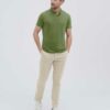Grønn polo t-skjorte i lin » Etiske og økologiske klær » Grønt Skift