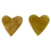 Hjerteformede øredobber - 100 % messing » Etiske og økologiske klær » Grønt Skift