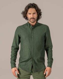 Skogsgrønn skjorte - økologisk bomull » Etiske og økologiske klær » Grønt Skift