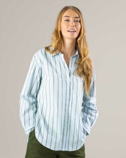 Løs og behagelig allsidig skjorte med striper » Etiske og økologiske klær » Grønt Skift