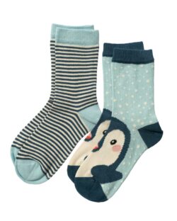 2 par sokker med pingvin motiv i økologisk bomull » Etiske og økologiske klær » Grønt Skift