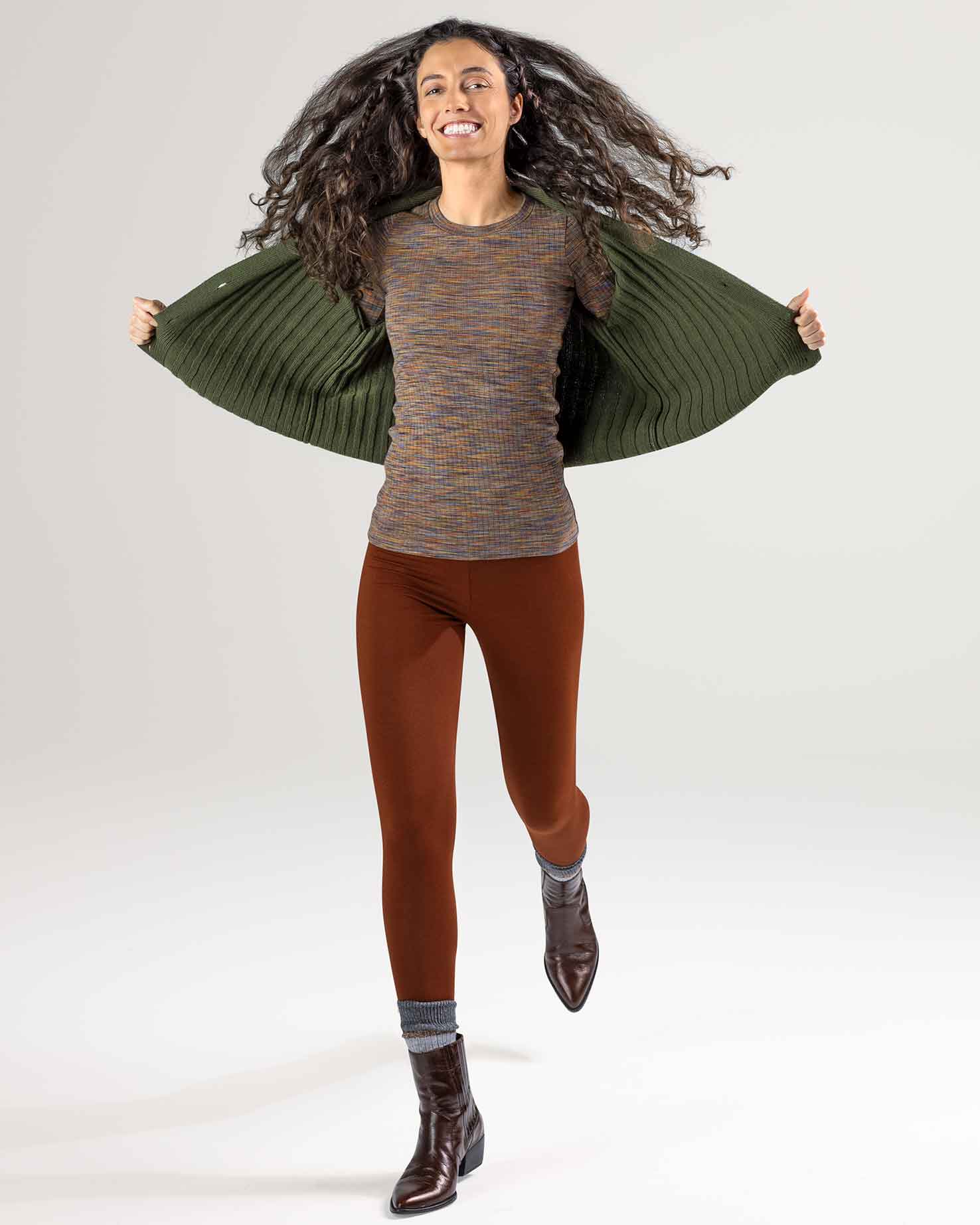 Mahogny Annedore leggings - økologisk bomull » Etiske og økologiske klær » Grønt Skift