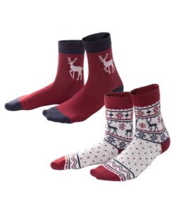2 par sokker med motiv- hjort » Etiske og økologiske klær » Grønt Skift