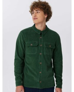 Skogsgrønn skjorte i kordfløyel » Etiske og økologiske klær » Grønt Skift