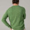 Gressgrønn finstrikket genser med rund hals » Etiske og økologiske klær » Grønt Skift