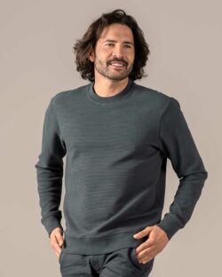 Mørkegrå ribbet genser » Etiske og økologiske klær » Grønt Skift