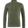 Grønn genser med knappe-åpning i halsen » Etiske og økologiske klær » Grønt Skift