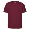 Burgunder unisex t-skjorte - 100 % økologisk bomull » Etiske og økologiske klær » Grønt Skift