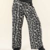 Løs Ecovero bukse med svart/hvitt mønster » Etiske og økologiske klær » Grønt Skift