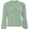 Lys grønn strikket genser - 100 % økologisk bomull » Etiske og økologiske klær » Grønt Skift