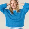Turkis strikket genser - 100 % økologisk bomull » Etiske og økologiske klær » Grønt Skift