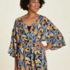 Ecovero Kimono med bladmønster » Etiske og økologiske klær » Grønt Skift
