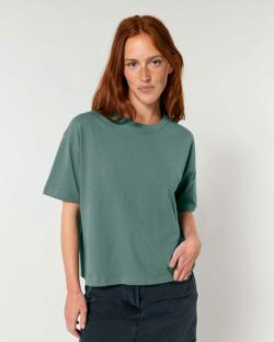 Grønn løs og behagelig t-skjorte » Etiske og økologiske klær » Grønt Skift