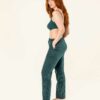 Mørk grønn pysjbukse med striper » Etiske og økologiske klær » Grønt Skift