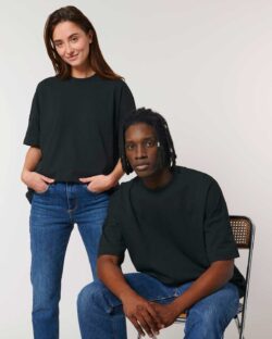 Unisex oversized t-skjorte - svart » Etiske og økologiske klær » Grønt Skift