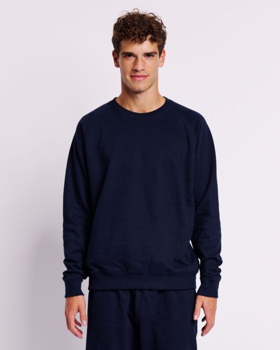 NEUTRAL-O63001-Unisex-Sweatshirt_Navy_FRONT