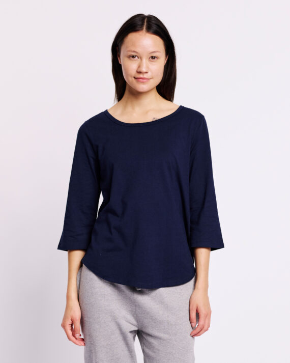 O81006-Ladies-3QS-T-shirt_Navy