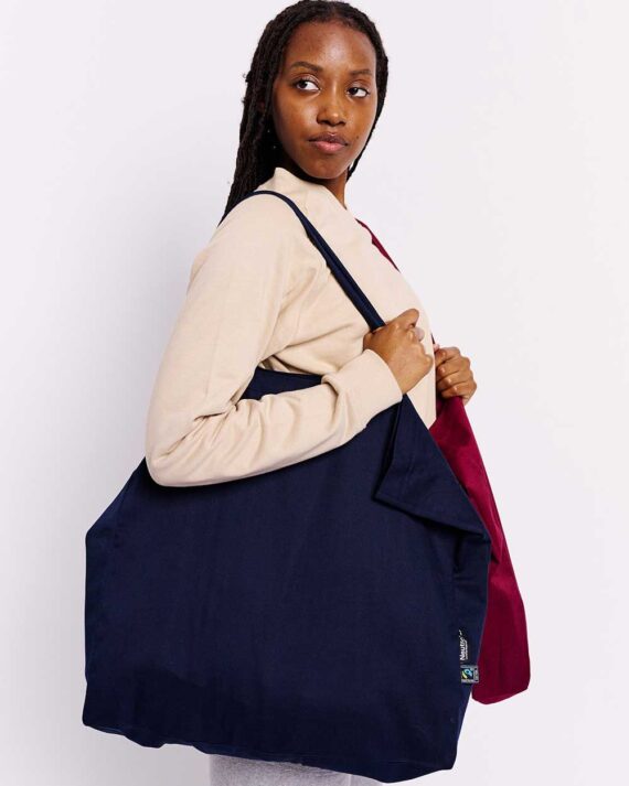 NEUTRAL-O90006-Twill-Shopper-Bag_Navy