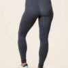Mørk gråmelert Annedore leggings - økologisk bomull » Etiske og økologiske klær » Grønt Skift
